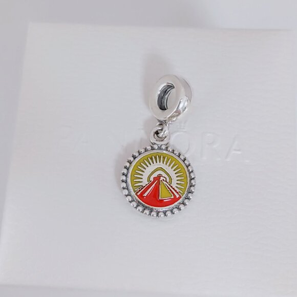 Pandora Pyramid Dangle Charm Exclusive Travel Destination Pendant S925 Silver - Picture 3 of 7